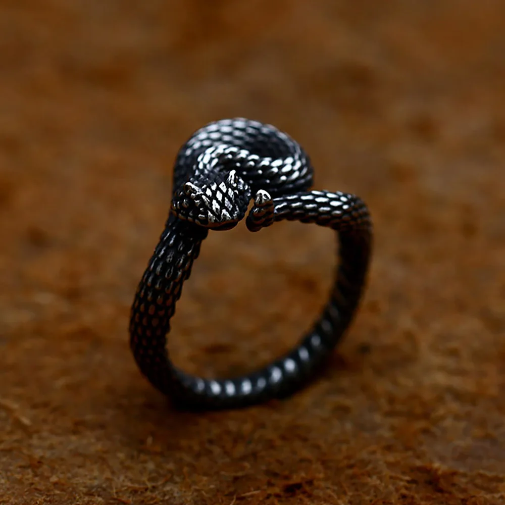 Винтажное мужское кольцо из нержавеющей стали