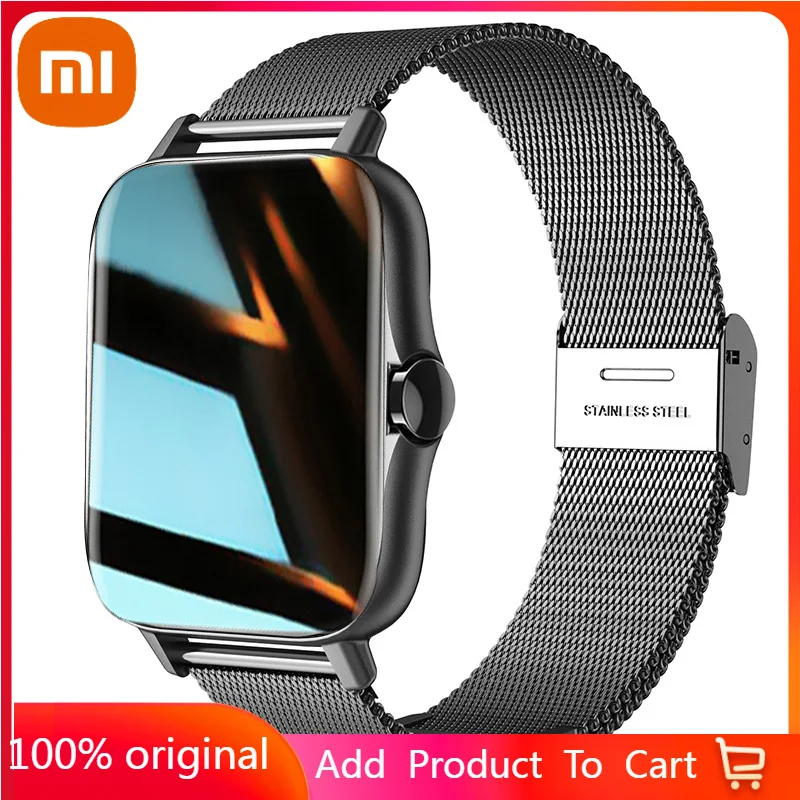 

Xiaomi For Apple Huawei Phone Reloj Inteligente Hombre Smartwatch Men Bluetooth Call Smart Watch Man Woman Full Touch IP68
