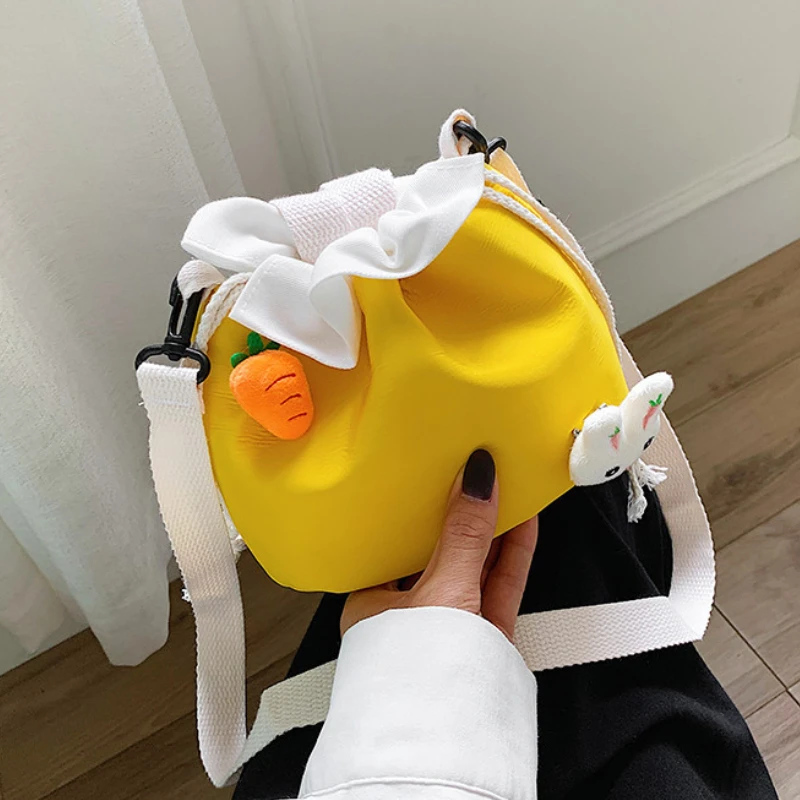 

Cute Doll Bag Girl 2022 New Korean Sweet Bucket Bag Student Shoulder Messenger Bags Fashion