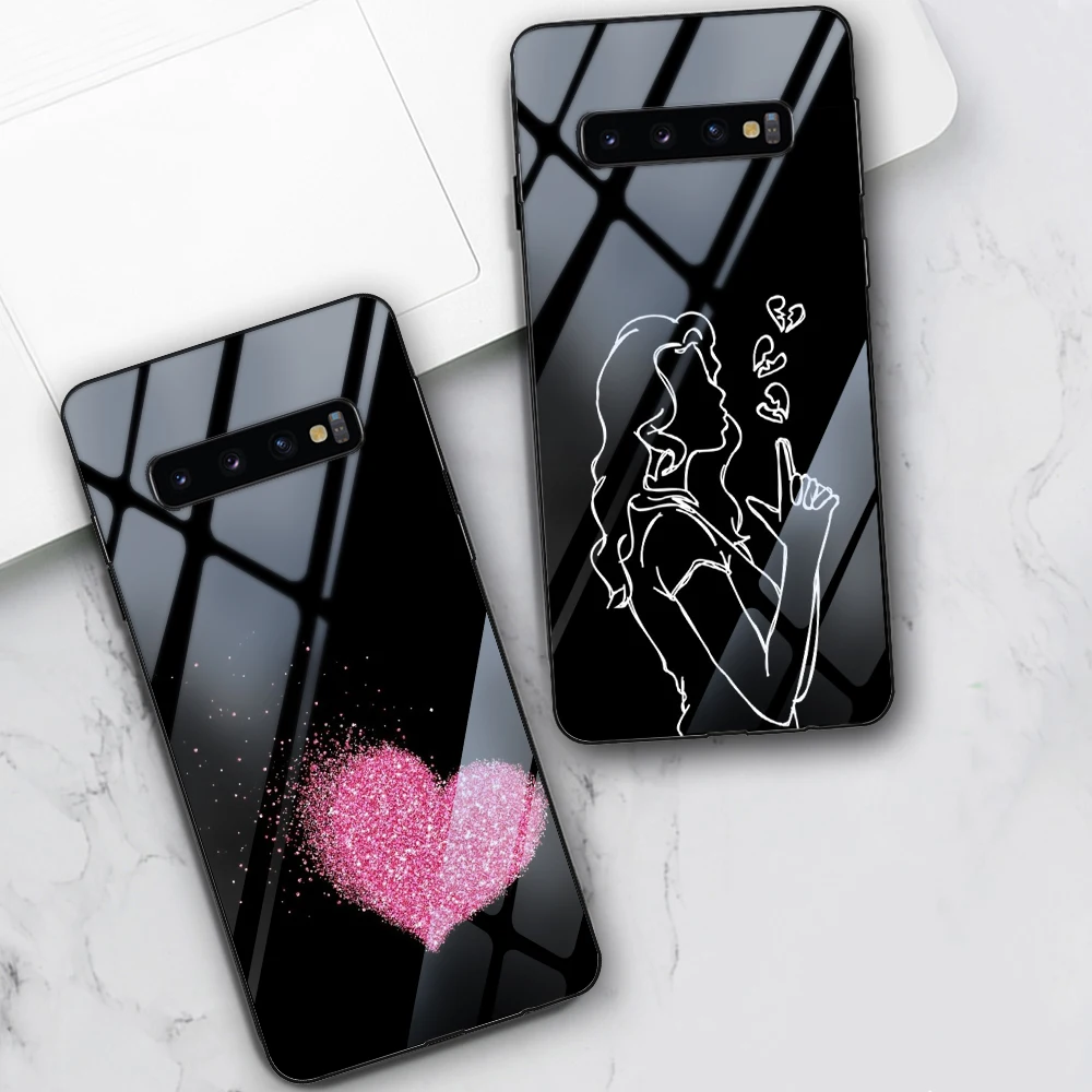 Чехол Love Heart Queen для Samsung Galaxy S22 S21 S10 S9 S8 S20 FE Ultra S10e A51 A71 A50 A70 Note 20 10 9 8 Plus - купить по