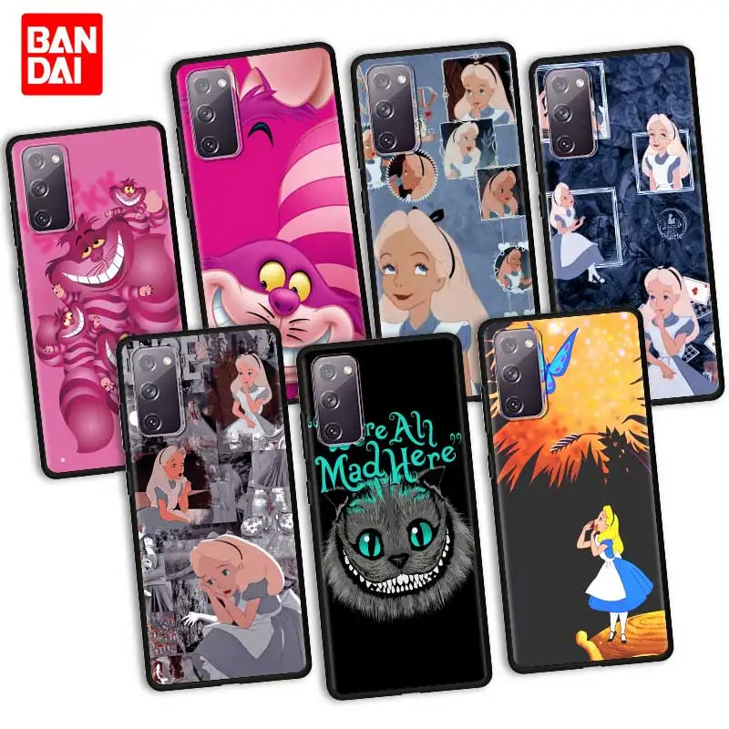 

Disney Alice in Wonderland Phone Case for Samsung Galaxy S20 FE S21 S10 S9 Plus Ultra 5G S20fe S21fe S20ultra Silicone Cover