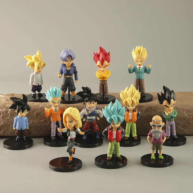 

Random 1 Piece 8cm Dragon Ball Z Super Saiyan Anime Figurine Model GK Rose Goku Action Figure DBZ Gohan Figures Collection Toy