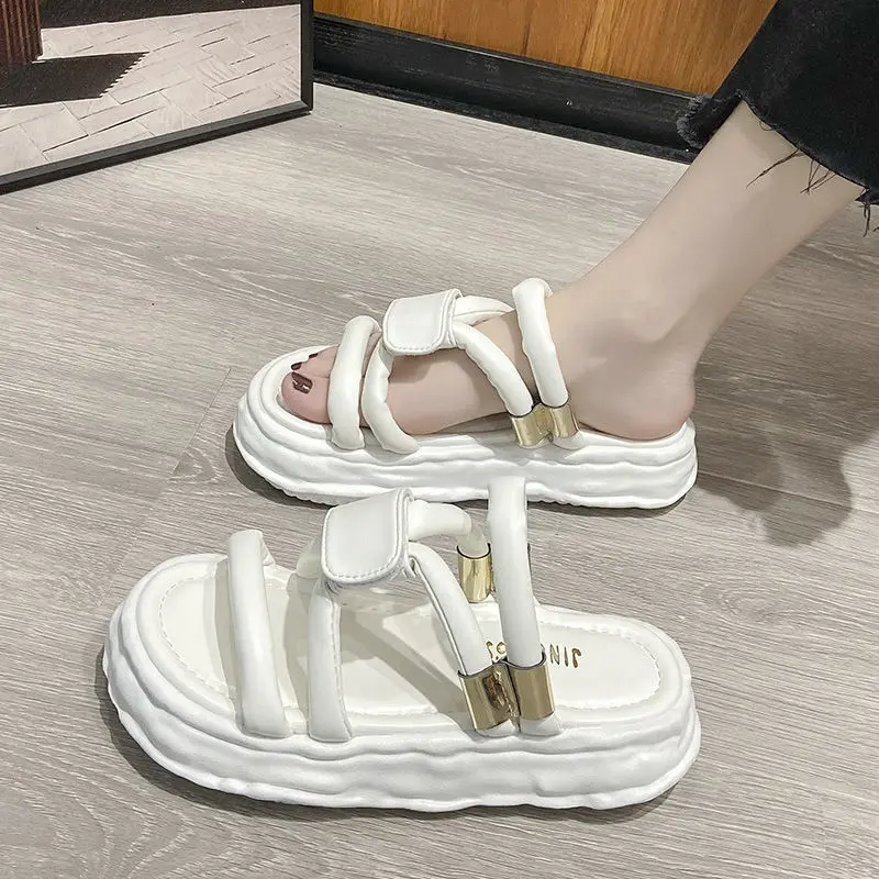 

Женские сандалии на платформе, с открытым носком