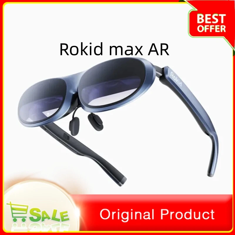 

Newest Rokid Max Smart Glasses Portable Viewing Large Screen High-definition Display Play 3D Game Watch Movies AR Glasses