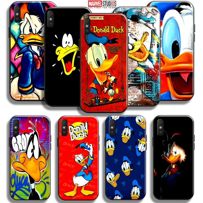 

Cartoon Don Donald Fauntleroy Duck Phone Case For Xiaomi Redmi 9A 9AT Back Funda TPU Coque Silicone Cover