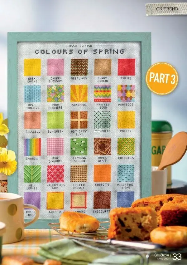 

Classic April 31-43 DIY Needlework Embroidery Cross Stitch Kits Craft Cotton Canvas