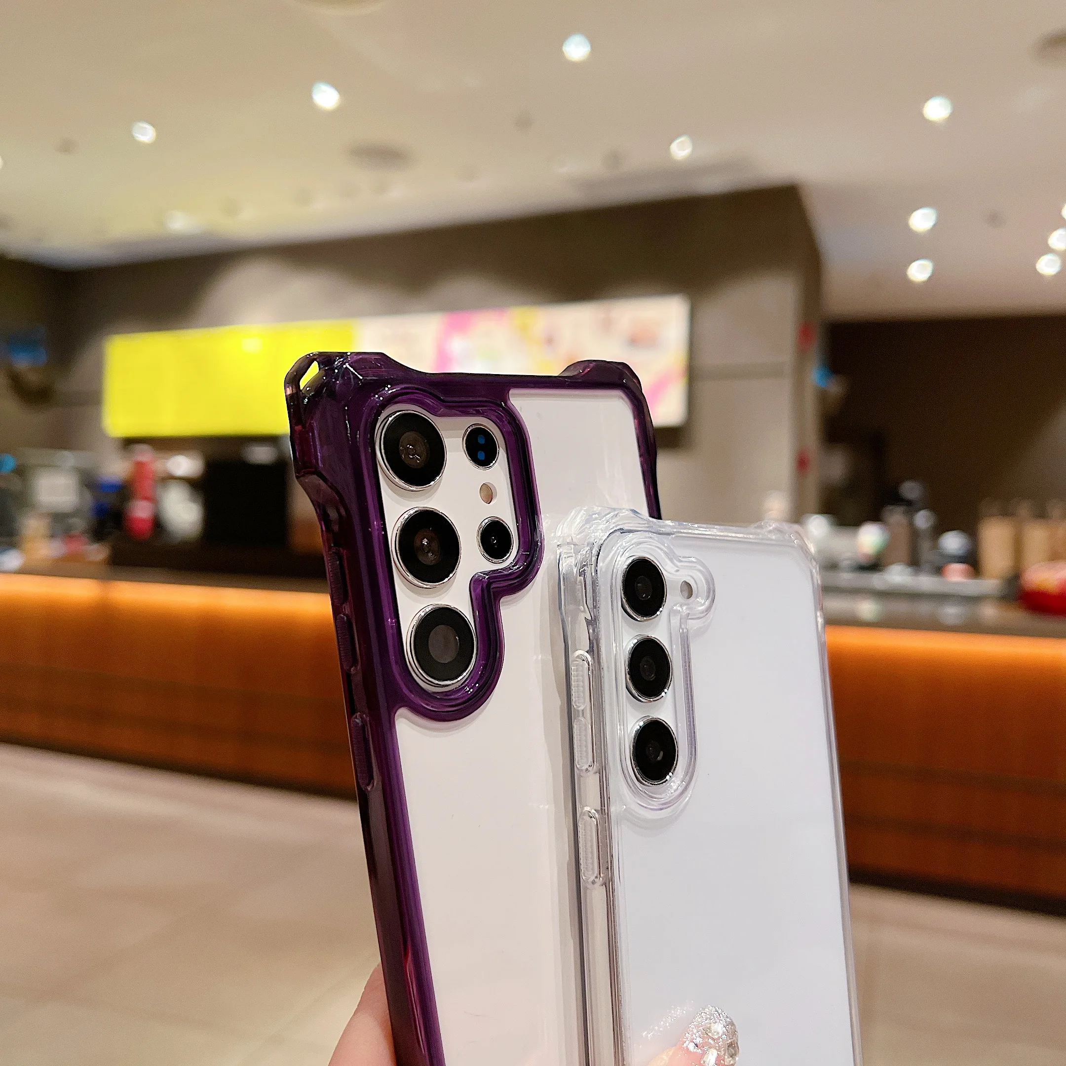 Прозрачный чехол с подушкой безопасности для Samsung Galaxy S23 Ultra S24 ультражесткий A53 A54