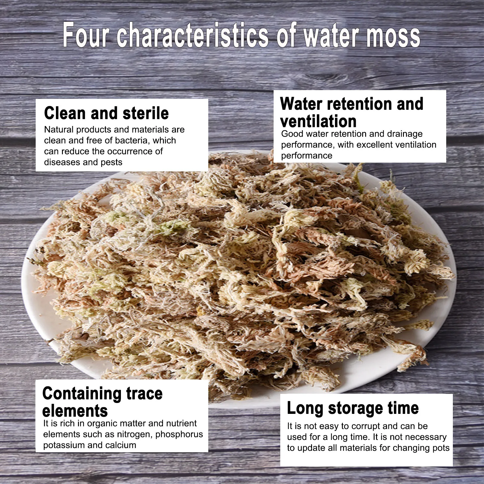 

Sphagnum Dry Moss Garden Moisturizing Nutrition Organic Fertilizer For Orchid Carnivorous Plant Dry Potting Mix Orchid Medium