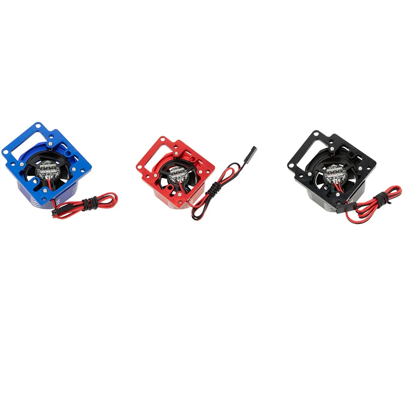 

Металлический радиатор охлаждающего вентилятора для двигателя с фотооборудованием для 1/8 Traxxas, аксессуары для радиоуправляемого автомобиля, синий цвет