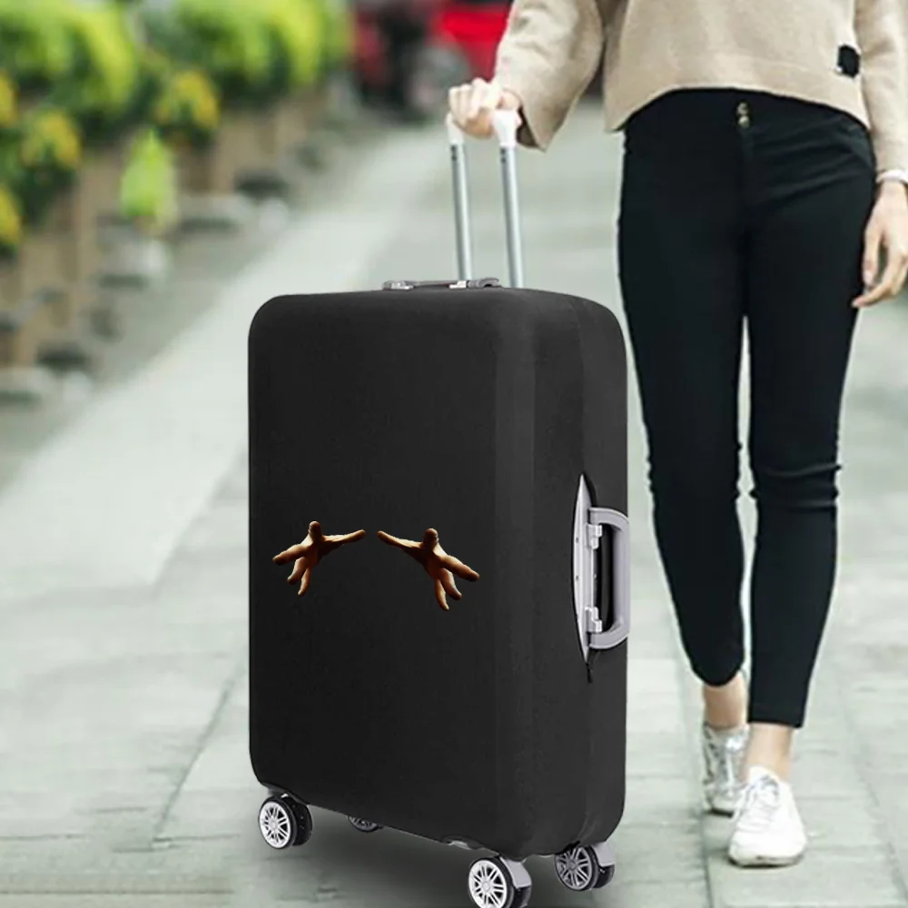 3D Pattern Thicker Travel Luggage Protective Cover Suitcase Travel Accessories Elastic Luggage Cover Apply To 18-32inch Trolley