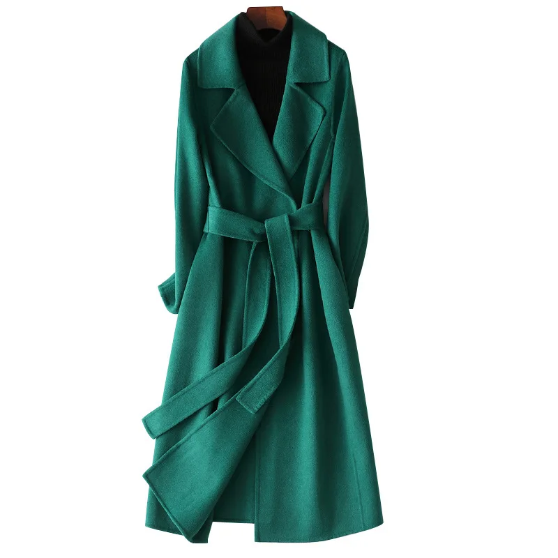 Winter New Double Sided Wool Coat Women's Short Korean Fashion Slim Slim Wool Jacket Wool Coat Top  Casaco Abrigo Mujer