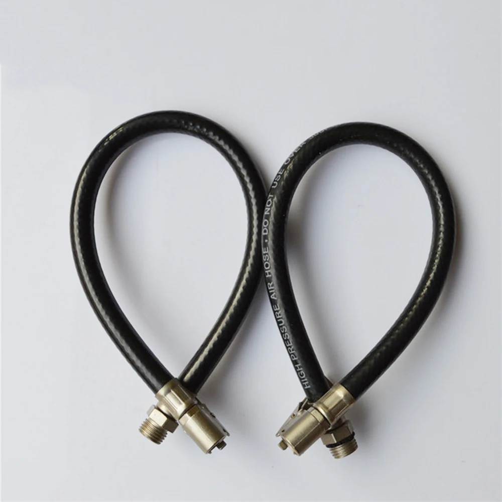 

1PCS Motorcycle Tire Pressure Gauge Instrument Car Car Air Tire Inflator Hose Inner Tube Rubber Tool Blue Blue