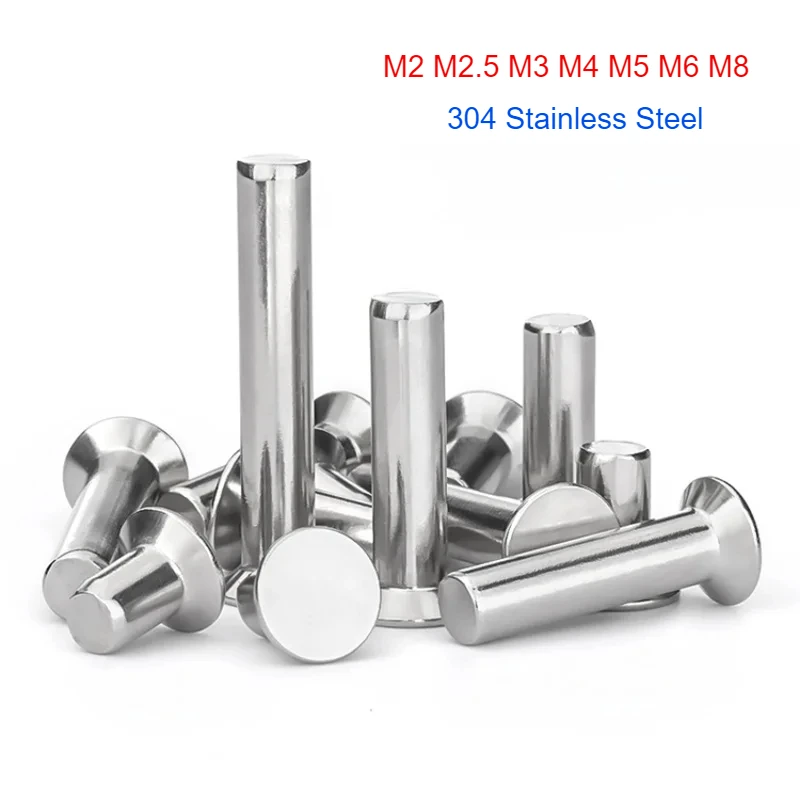 

1-50 шт., заклепки с потайной головкой из нержавеющей стали 304