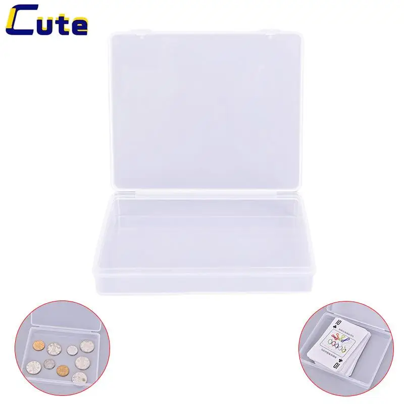 

Transparent plastic boxes playing cards container PP storage case packing poker game card box for pokers 11.6cm x 9.7cm x 2cm