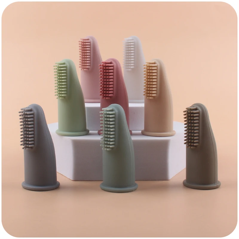 

Infant Baby Soft Finger Toothbrush BPA Free Silicone Teeth Clean Food Grade Silicone Bebes Oral Health Care