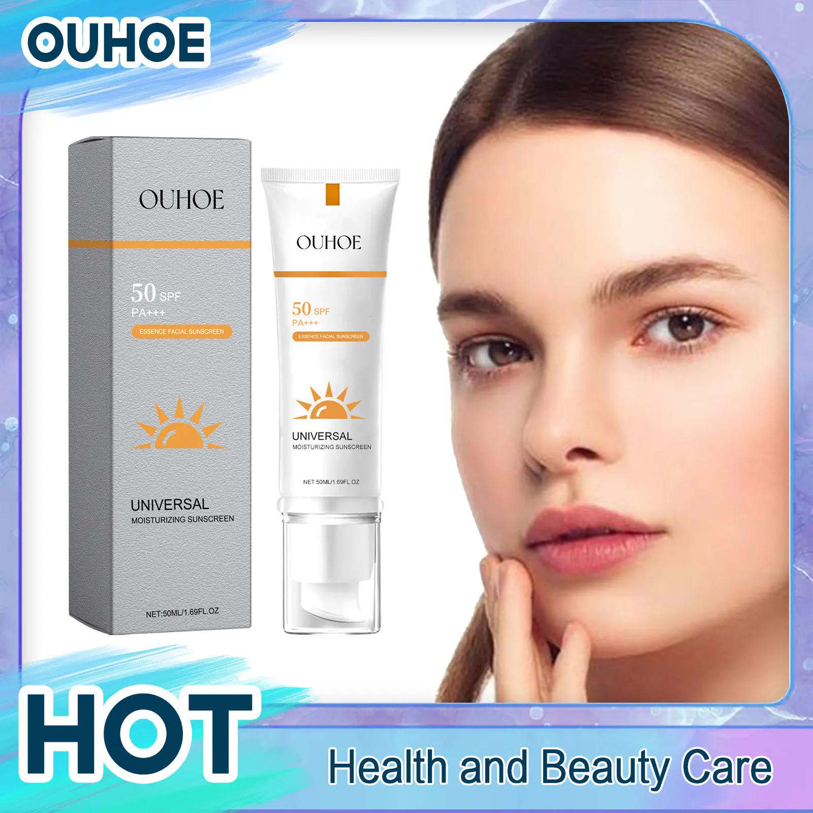 Солнцезащитный лосьон SPF50 с защитой от УФ-лучей увлажняющий солнцезащитный крем