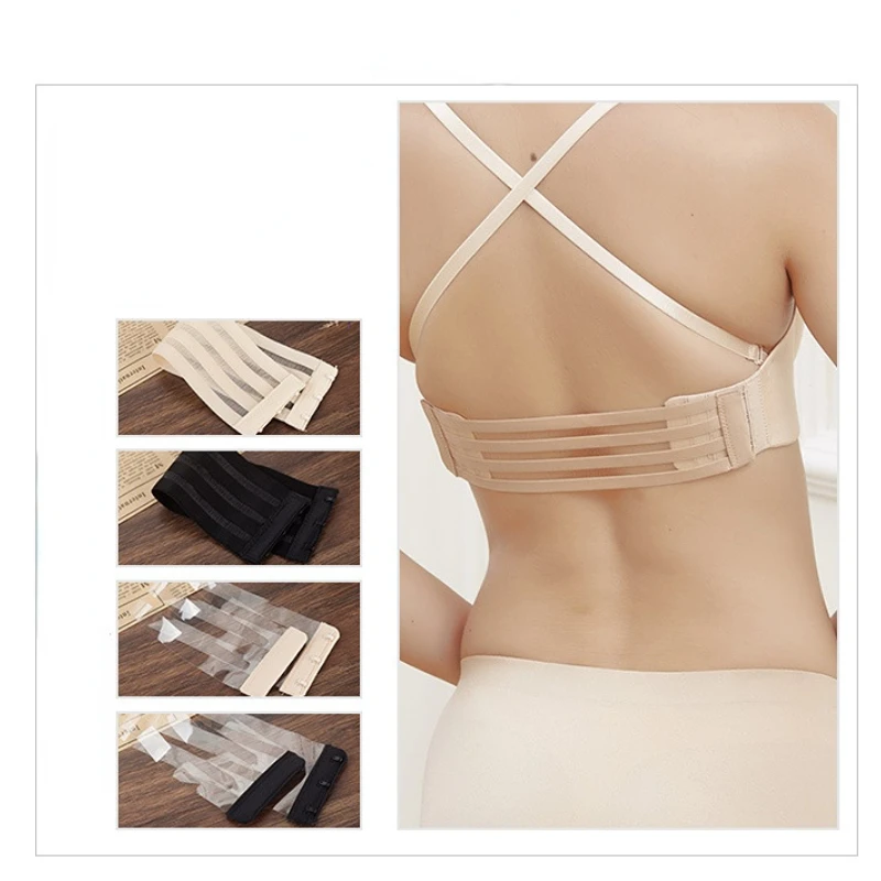 

Нескользящий прозрачный ремешок для нижнего белья, 24-31 см, нескользящая задняя пряжка, удлиненный универсальный бюстгальтер, аксессуары
