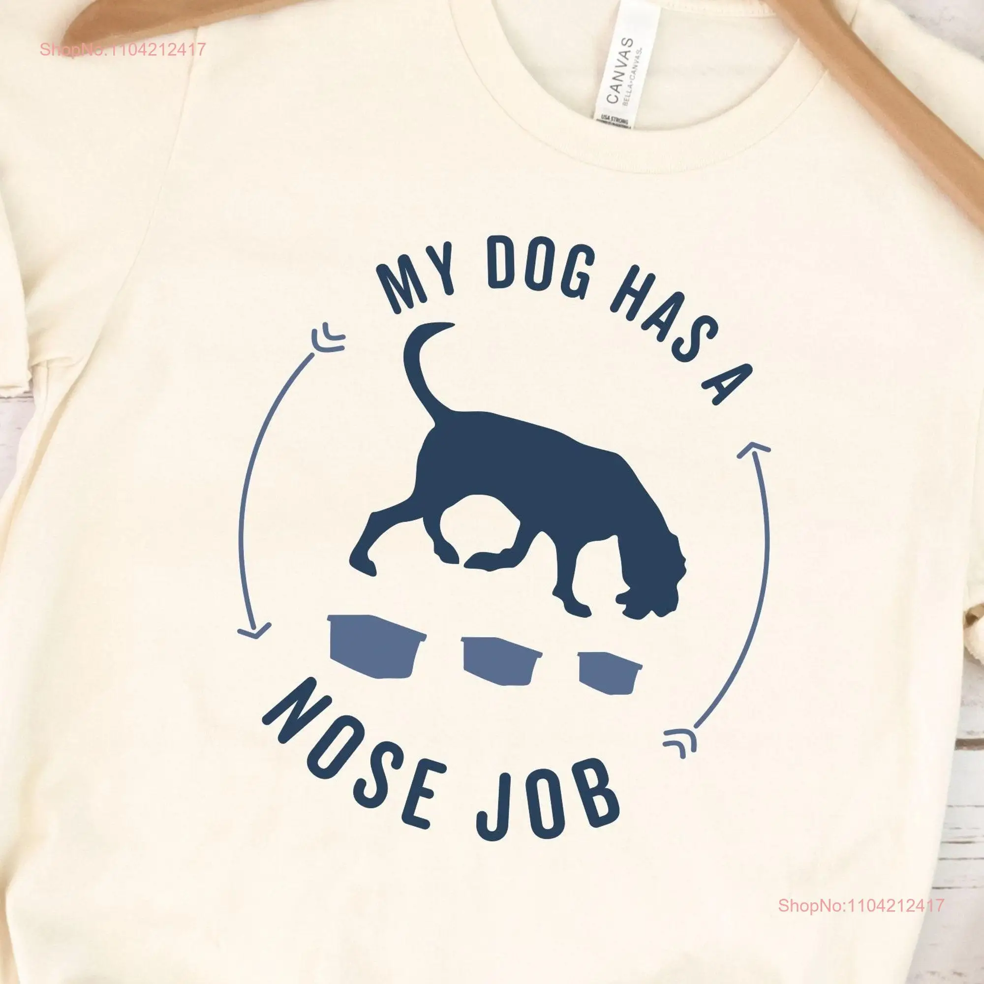 Bloodhound Dog Nosework T Shirt K9 Nose Work Scent Top Sports Training AKC long or short sleeves