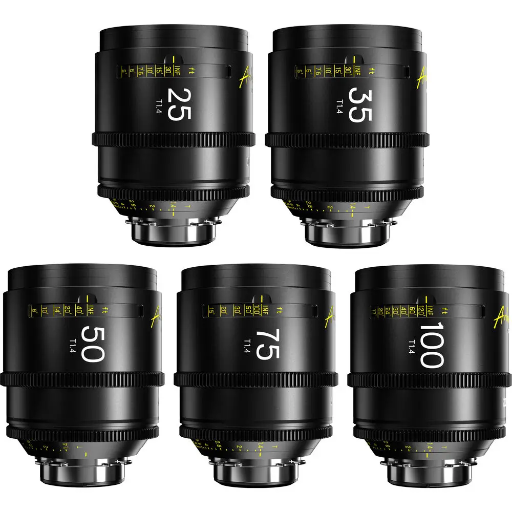 DZOFilm Arles T1.4 Prime Cine Lens 25 мм 35 мм 50 мм 75 мм 100 мм