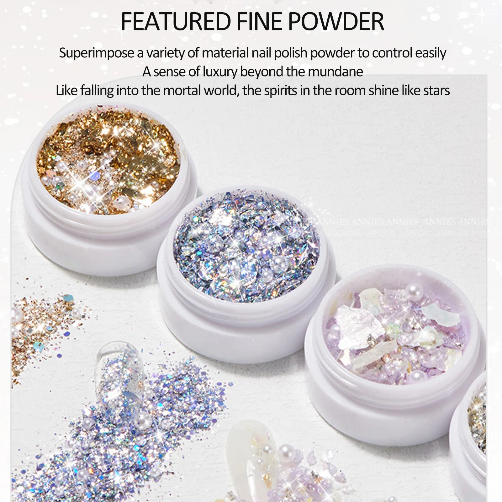 Раздавленные блестки крупные красочная фотобумага наклейка 3D акриловая пайетка