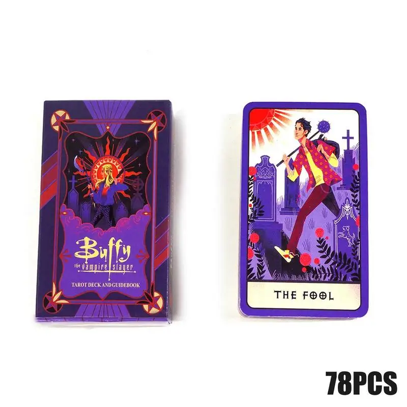 

Buffy the Vampire Slayer Tarot 78 cards Fate Divination Tarot Deck English Oracle Cards Fortune Telling Board Game For Party
