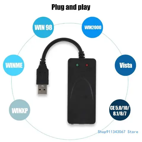 USB 2,0 Факс-модем Внешний 56K Коммутируемый USB-аналоговый факс-модем для 7/8/10/XP Прямая доставка - изображение