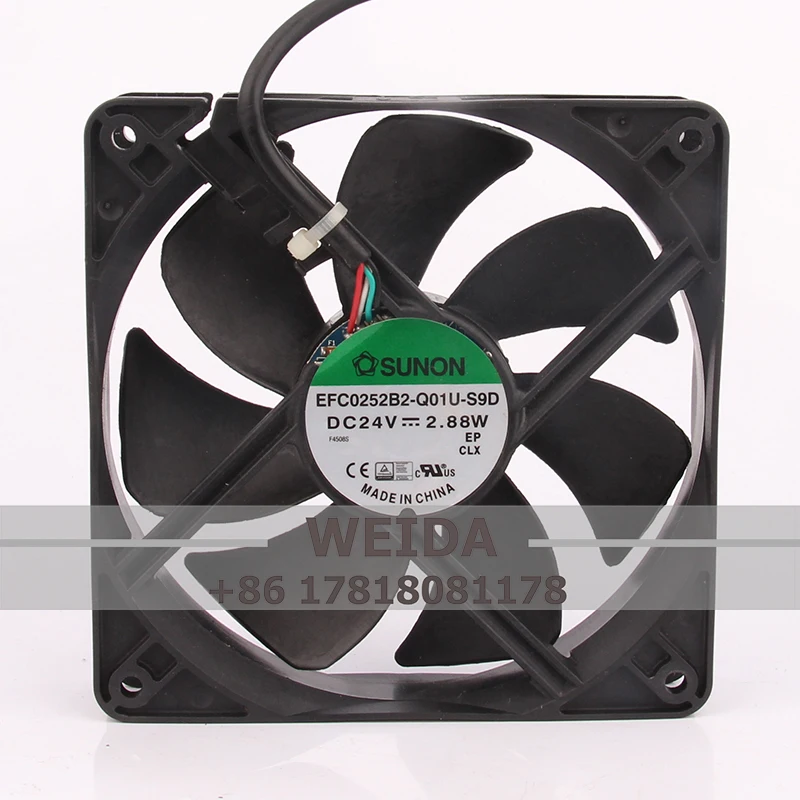EFC0252B2-Q01U-S9D чехол охлаждающий вентилятор для SUNON 12V48V DC24V 2.88w120x25mm 12025 12CM 4-проводной центробежный с контролем температуры