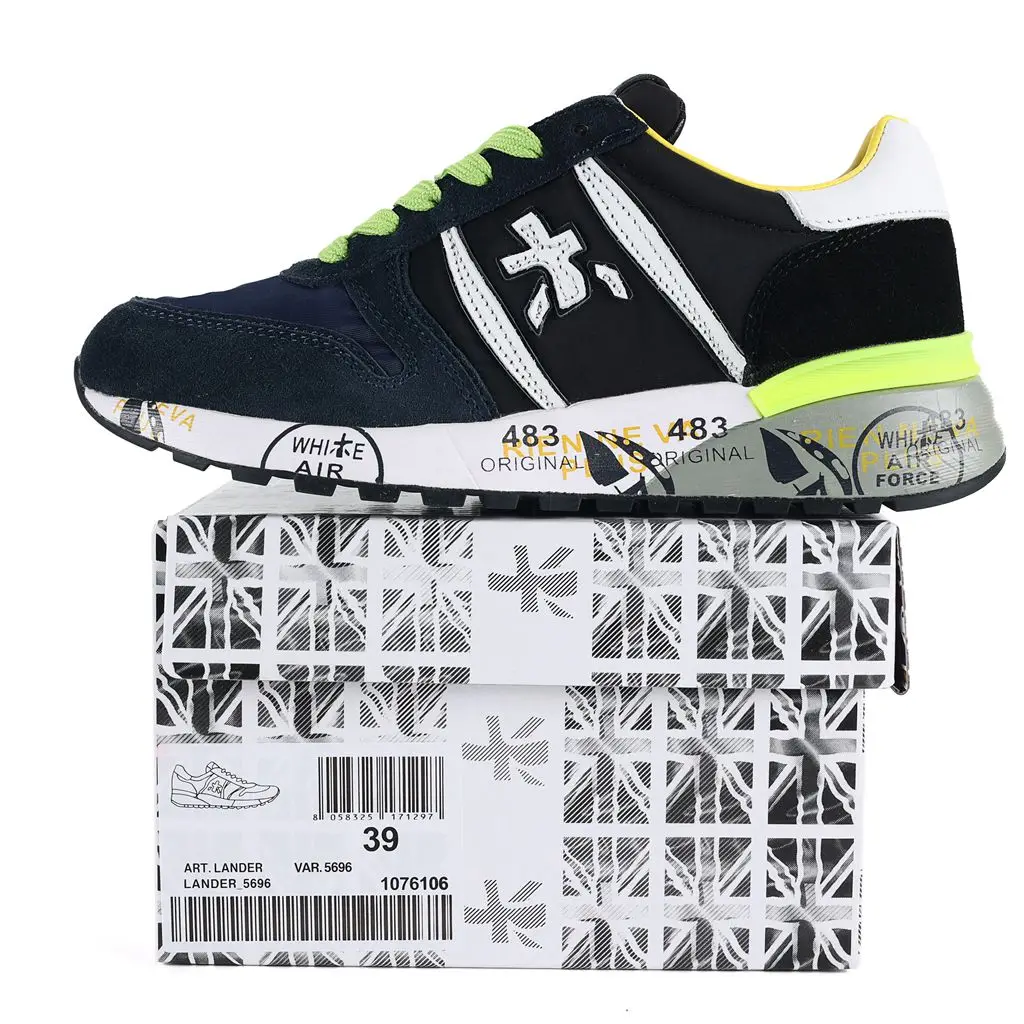 

Men's PREMIATA Shoes Fashion Lightning Skateboard Running Shoes Breathable Casual Shoes Student Couple Outdoor Sneakers Eur39-45
