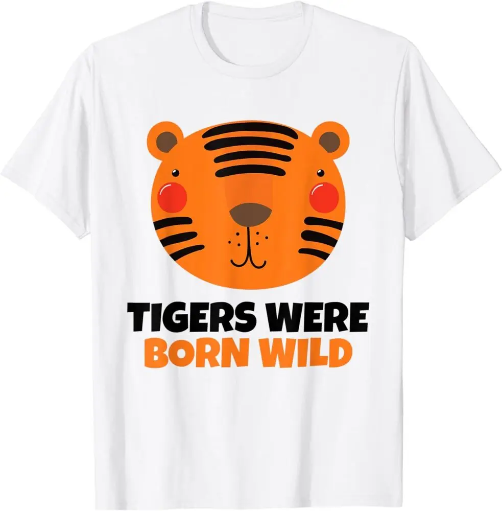 Футболка с изображением тигров и новорожденных летняя одежда Y2K