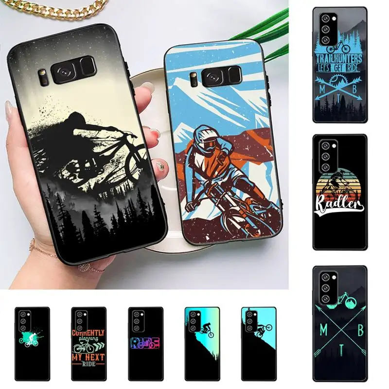 

Ride Mountain Bike Bicycle Phone Case for Samsung Note 5 7 8 9 10 20 pro plus lite ultra A21 12 72