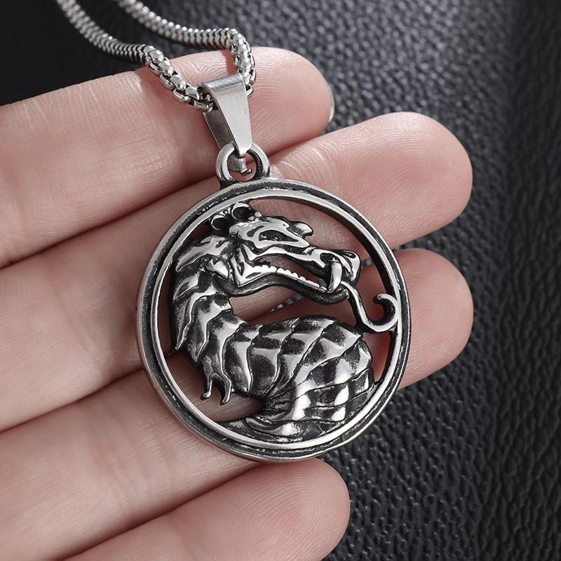 Индивидуальное круглое ожерелье Xianglong из нержавеющей стали с подвеской в виде таблички, новый стиль, мужские украшения для улицы, подарки