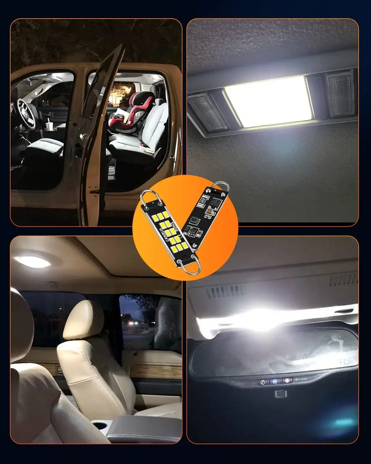 Автомобильная сверхъяркая фестон C5W 44 мм 2P постоянный ток 12 В 561 562 567 564 3020 шт.