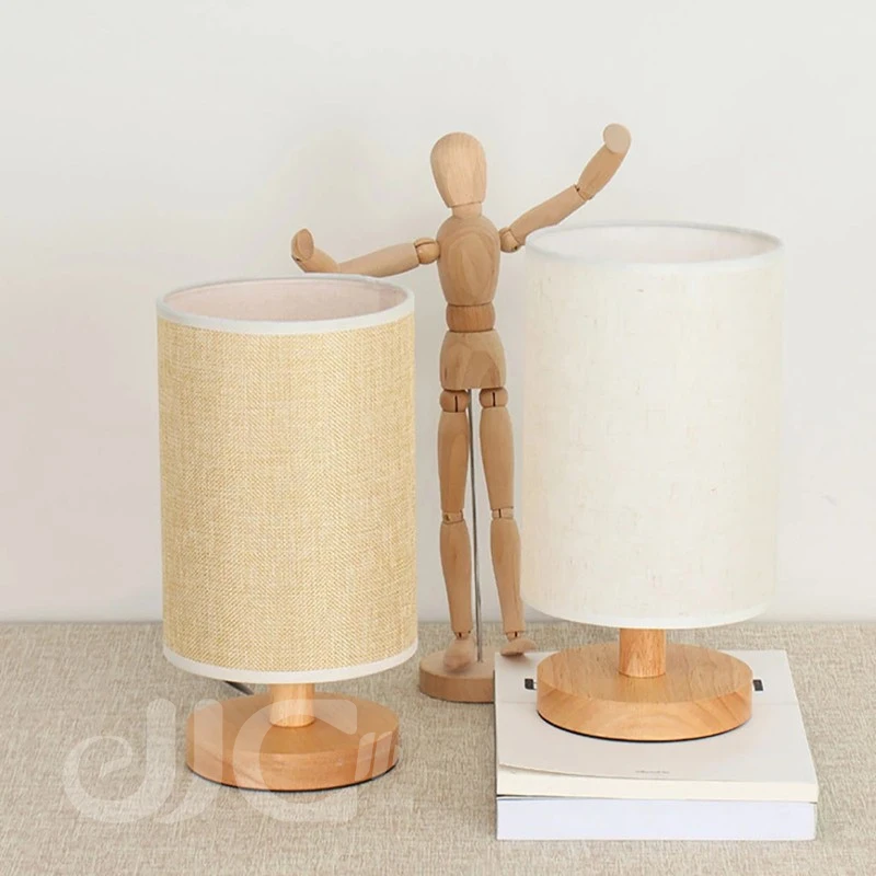 

USB Powered Modern Nordic Wood Table Lamp Night Light For Bedroom Illumination Warm White Gift Wooden Bedside Kids Room Deco