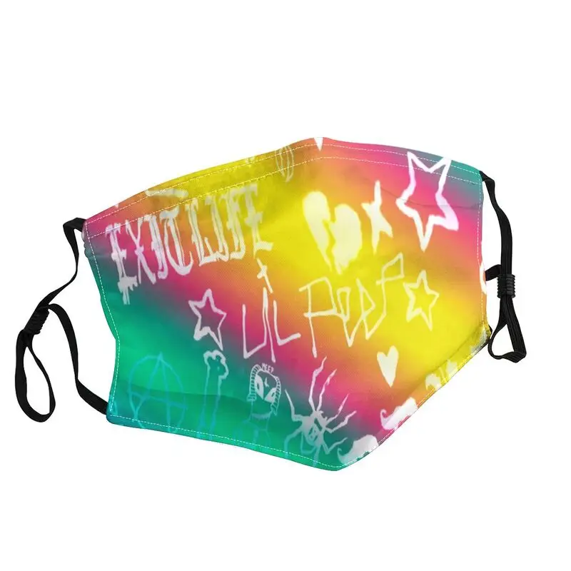 

Lil Peep Pattern Non-Disposable Mouth Face Mask Men Hip Hop Style Singer Anti Dust Haze Mask Protection Cover Respirator Muffle