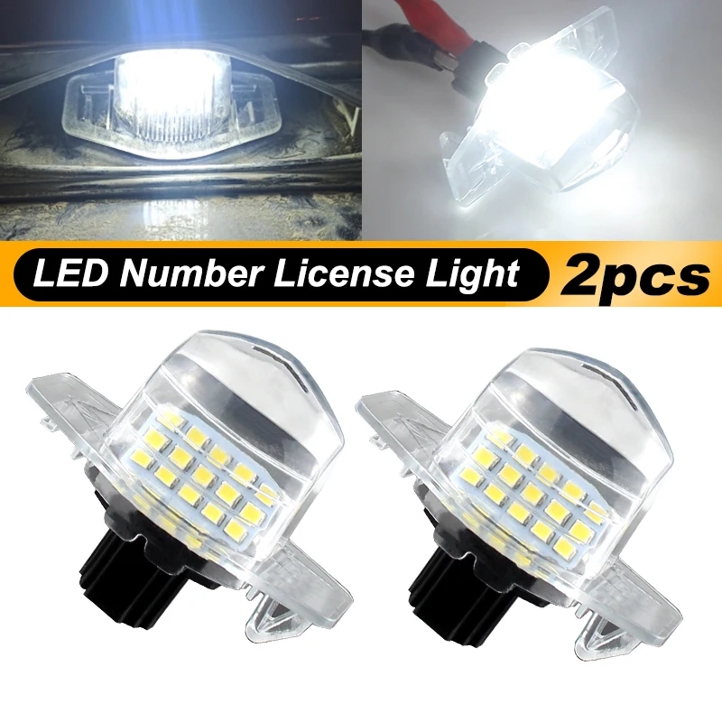 

2 шт. светодиодная лампа освещения номерного знака 12 В белого цвета для Honda Crosstour CR-V HR-V Insight Jazz (подходит) Odyssey Stream 34101S60013