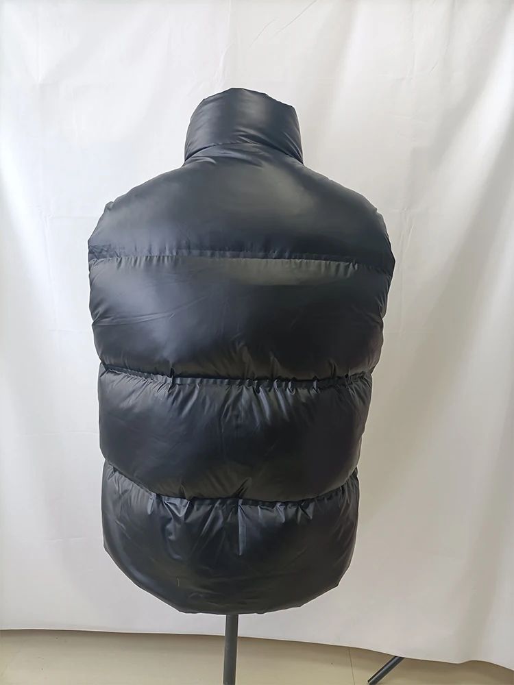 Men And Women Winter Solid Puffer Gilet Waterproof Windproof Goose Down Vest