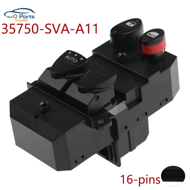 

Новый Электрический переключатель стеклоподъемника 35750-SVA-A11 для Honda Civic 2006-2011 35750SVAA11