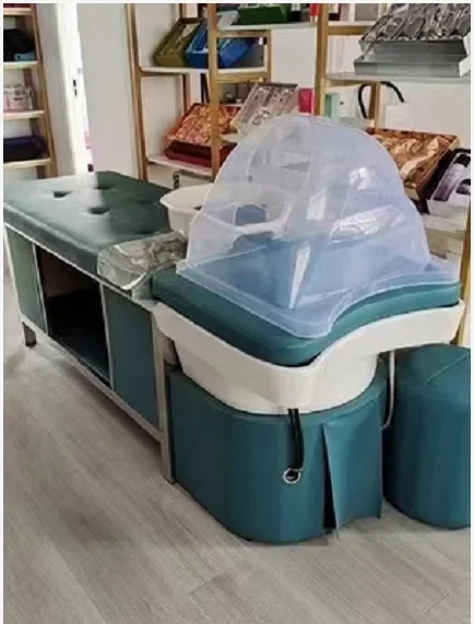 Салонная стойка для шампуня раковина и кровать мебель парикмахерской спа-салон