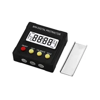 360degree mini digital protractor inclinometer electronic level box magnetic base measuring tools