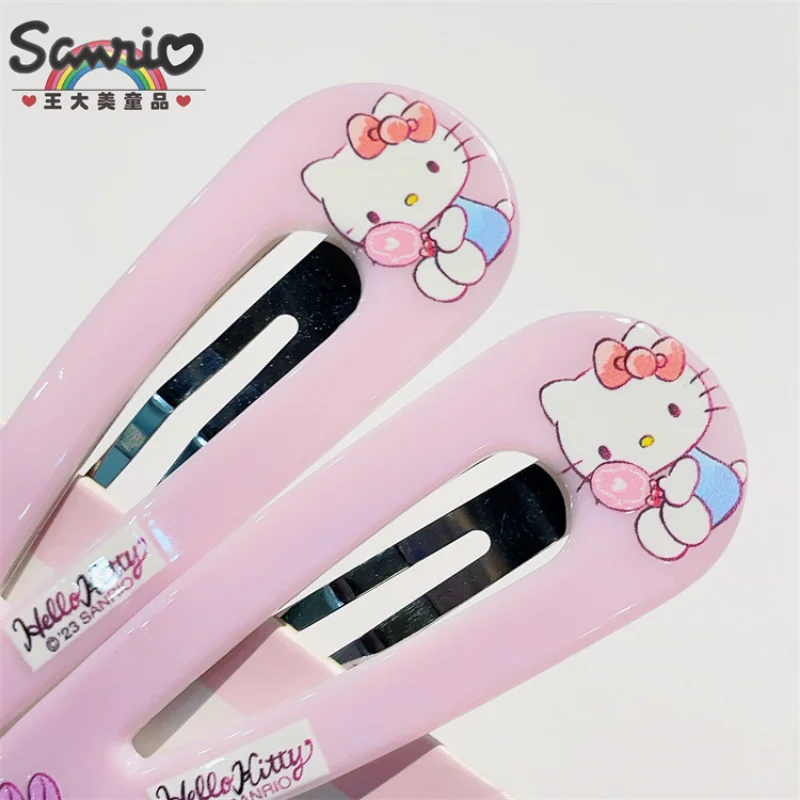 

Оригинальные детские аксессуары для волос Sanrio HelloKitty Детские простые заколки для волос Hello Kitty мультяшный милый подарок