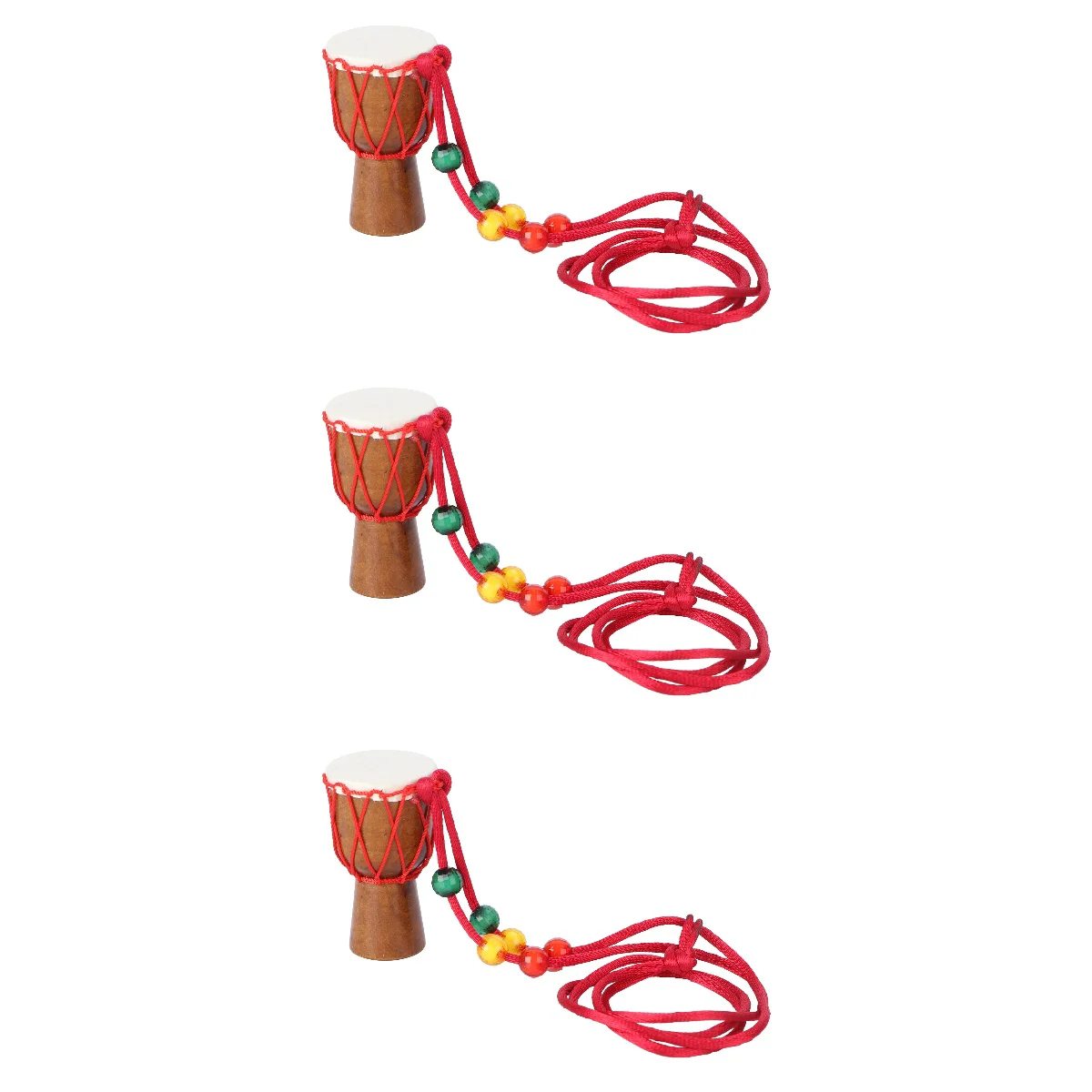 

Drum African Necklace Hand Mini Children S Desktop Gift Kids Drummer Jewelry Accessories Musician