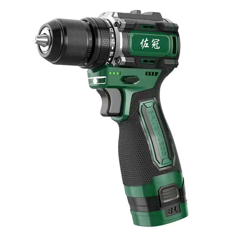 Аккумуляторная дрель 16 В бесщеточный высокий крутящий момент 2-скоростной