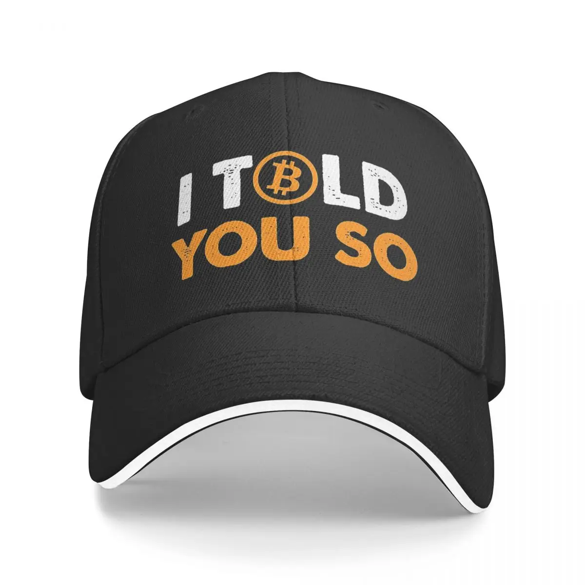 

I Told You So Bitcoin Funny Cryptocurrency Art Baseball Cap Men Hats Women Visor Cycling Snapback Caps