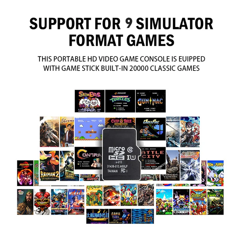 M8 игровая консоль Gamestick 64 ГБ 20000 игр 2 4G двойной беспроводной геймпад палка детский