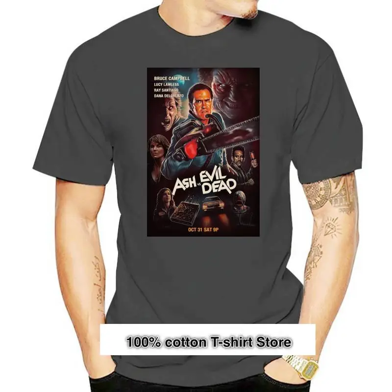 

Camiseta negra de Ash Vs Evil Dead, все высокие, S, 4Xl