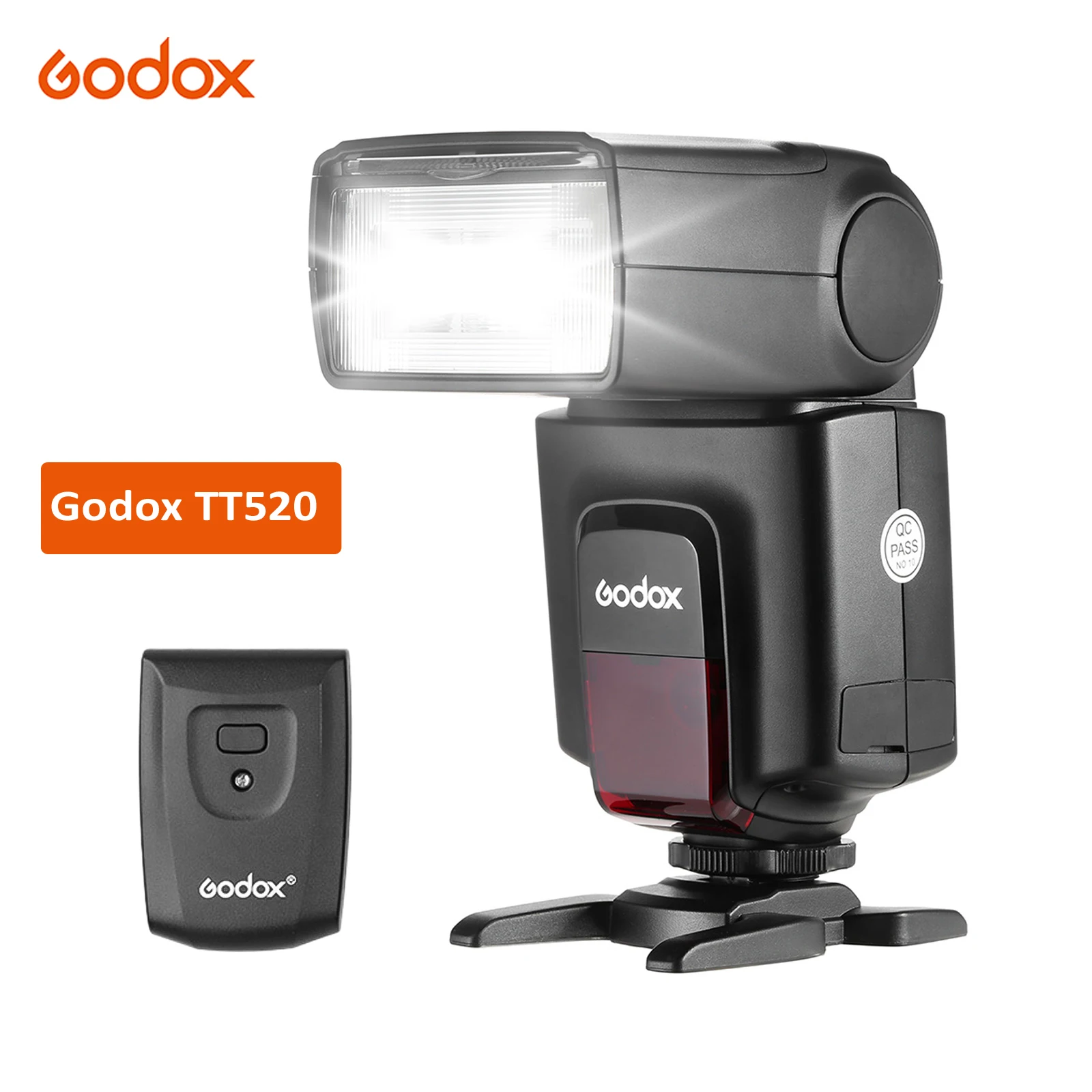 Godox TT520 накамерная вспышка электронная + AT-16 2 4G беспроводной триггер передатчик