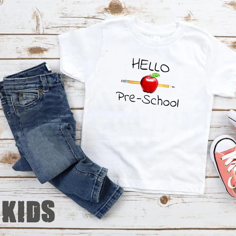 

Back To School Shirts Kindergarten Tshirts Family Matching Clothes 2020 PRE-K Tee Mom and Daughter 1st Grade 2nd Grade 3rd