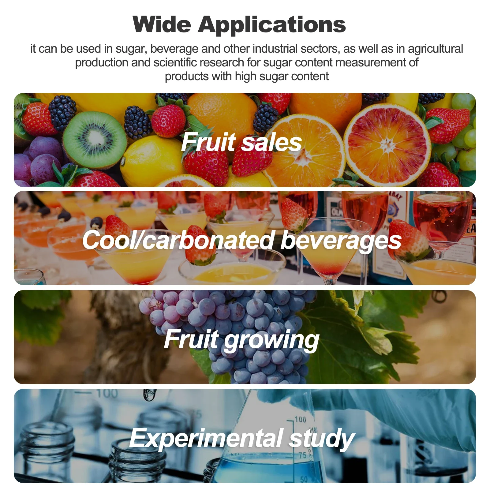 St335a Цифровой Рефрактометр Детектор Сахара Atc Тестер 0-35% Brix Интеллектуальный