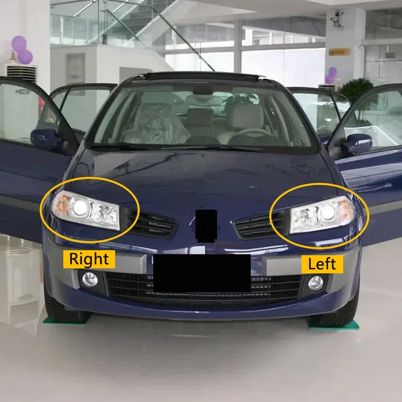 

Для Renault Megane 2006 2007, автомобильные фары, чехол для фар, прозрачный абажур, абажур для фар