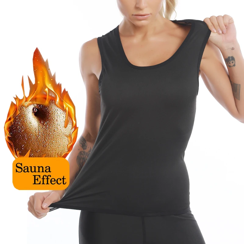 

Winter Sauna Hot Thermal Vest Sleeveless Underwear Seamless Body Shaper Warm Winter Undershirt Body Tops O Neck Slim Shapewear